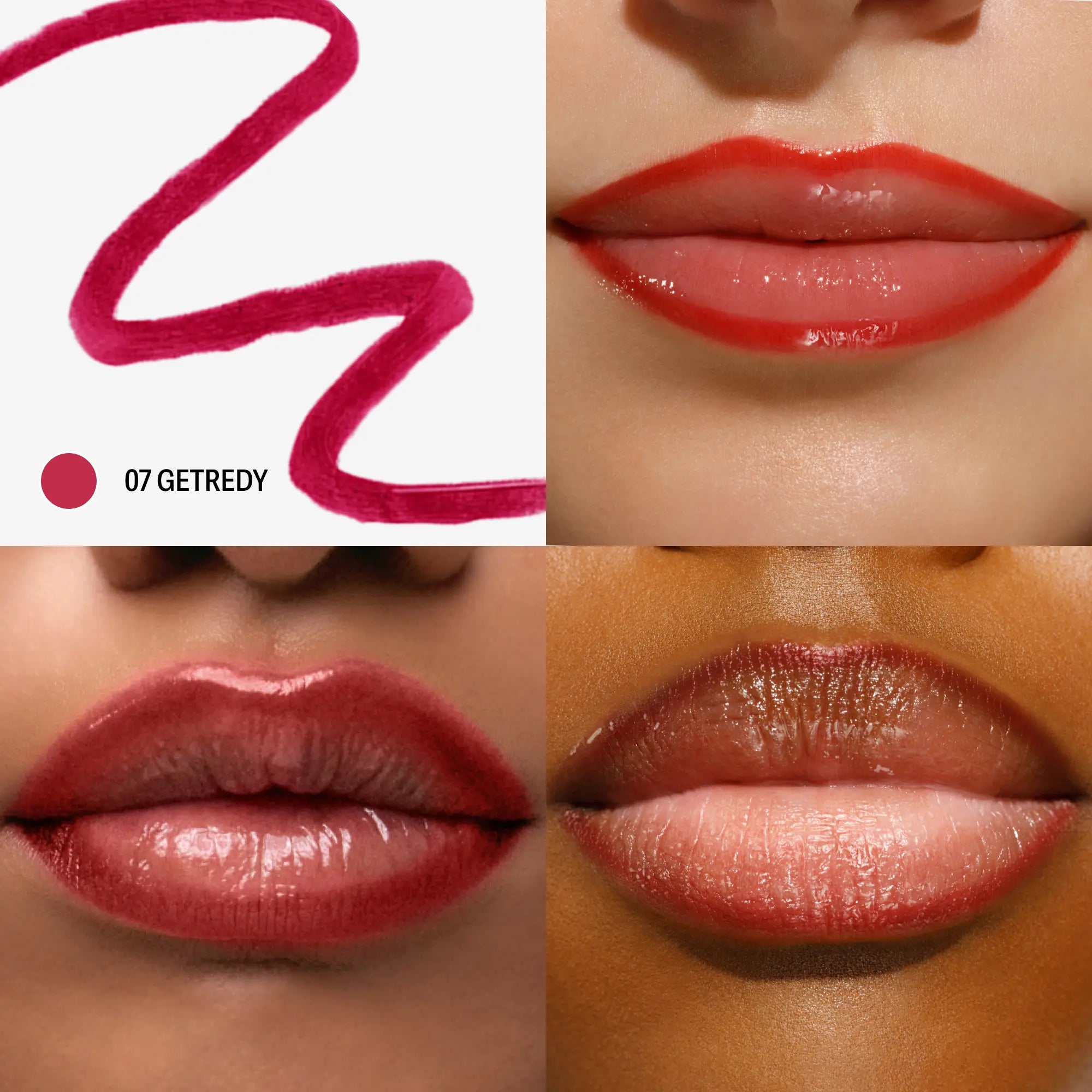 Sacheu Lip Liner STAY-N - Peel-Off Lip Liner Stain - All Day & Night Lip Liner with Hyaluronic Acid & Vitamin E - Long Lasting Formula - 0.12 Fl Oz / 3.5 Ml